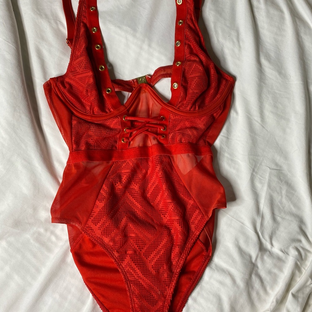 Highwaisted One Piece with Gold Hardware